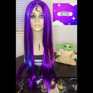 BESTYLEZ216 BESPOKE WIGS *PURPLE PASSION PRIDE* Long Purple Synthetic Wig 28in